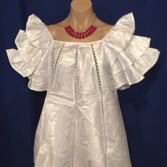 afrikan clothing Dresses & Skirts - 3 pcs. African ruffled sleeve